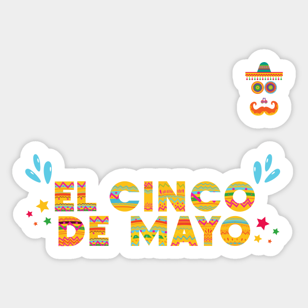 Cinco de Mayo Fiesta – Celebration Design Sticker by Inkarti